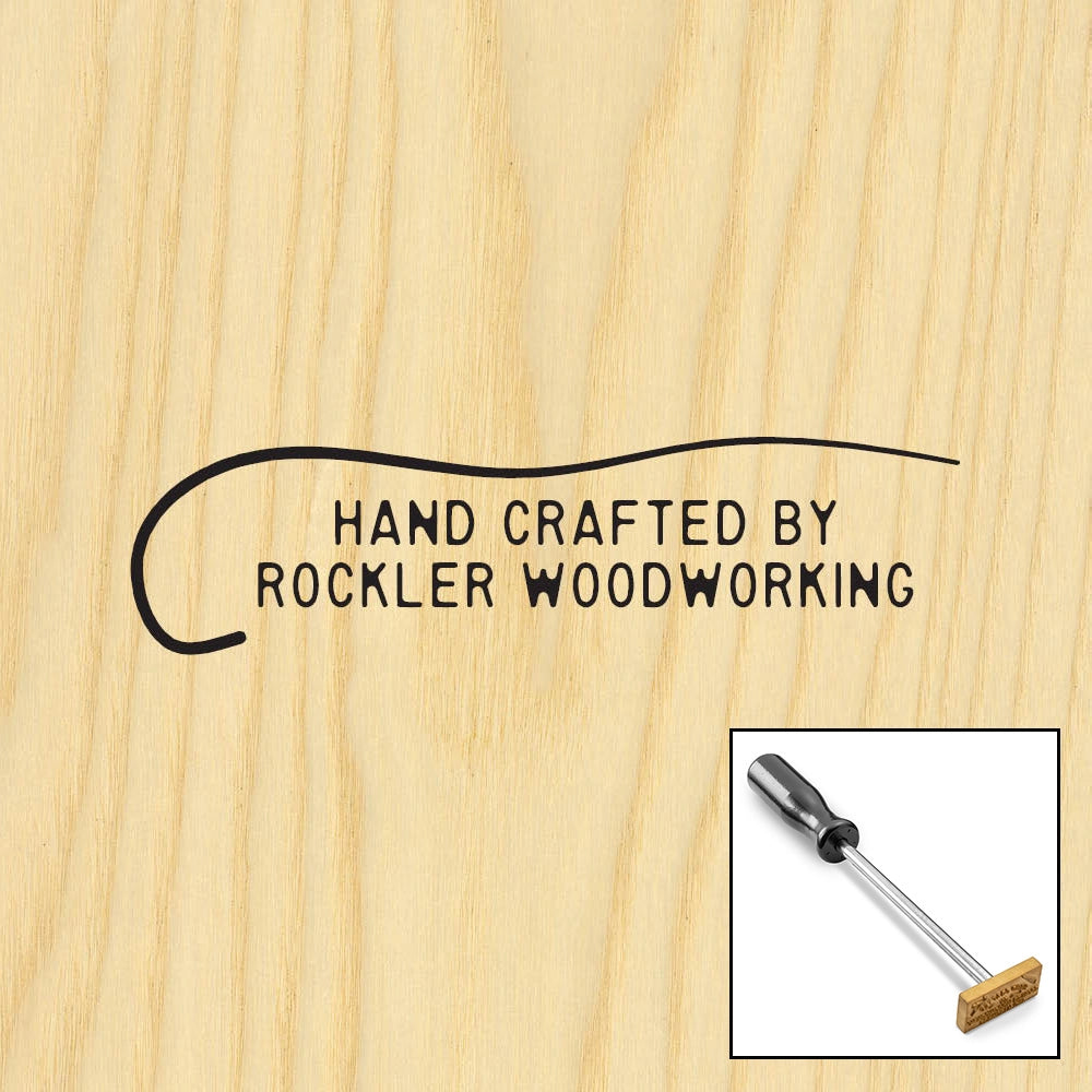 Two-Line Cane Branding Iron, Torch-Heated Handle