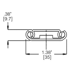 13'' Accuride 1029 35-lb. Center-Mount Drawer Slide for Face Frame Cabinets