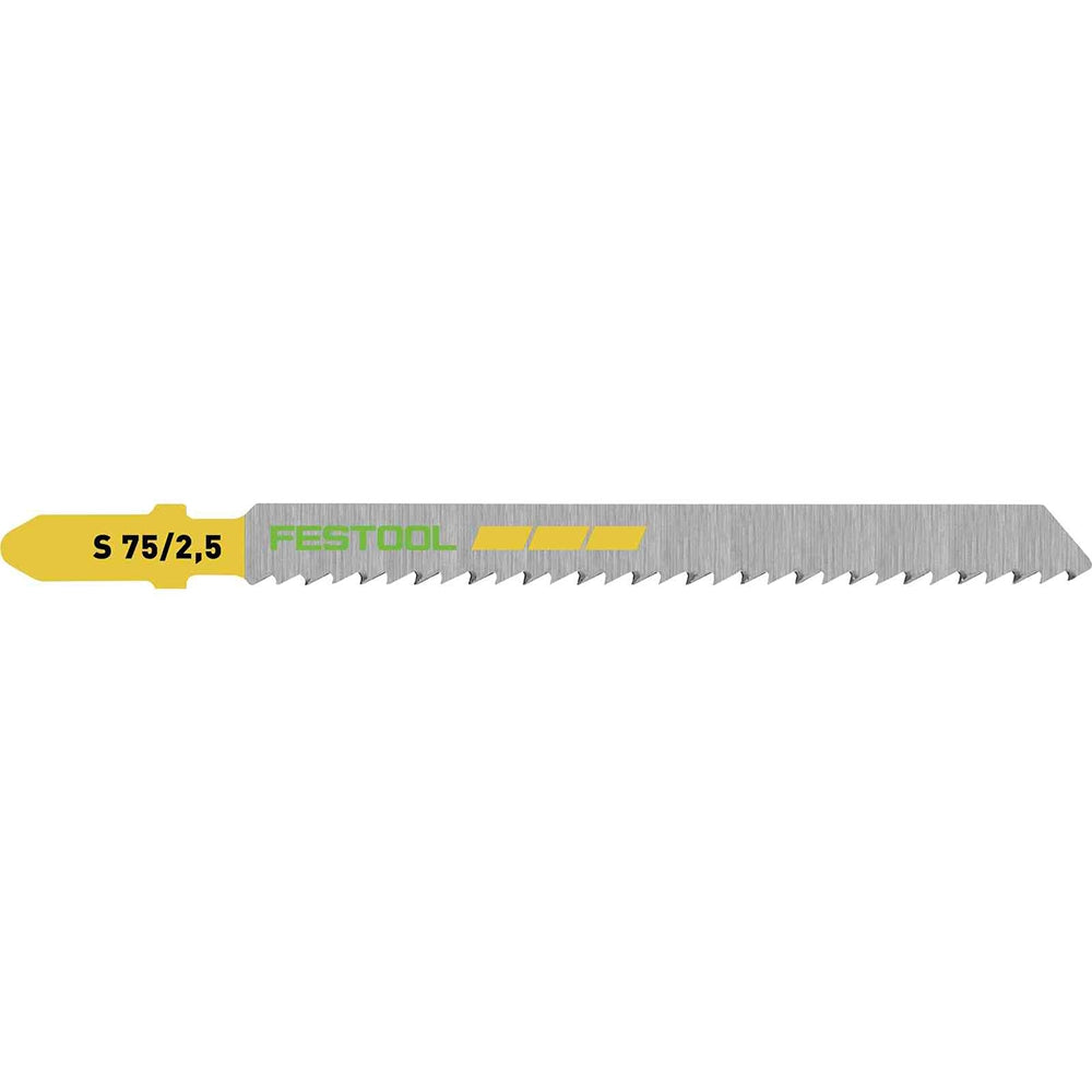 Festool Jigsaw Blades, Wood Fine Cut, S 75/2,5/25, 25-Pack (204257)