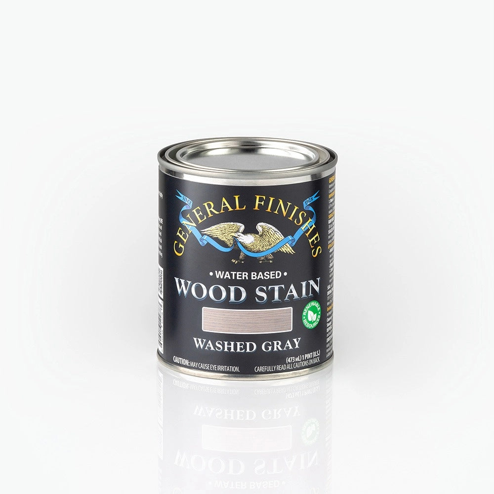General Finishes Water Based Wood Stain, Washed Gray, Pint