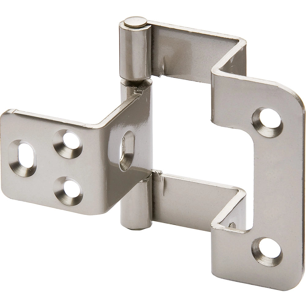 Satin Nickel 270 Degree Overlay Hinge