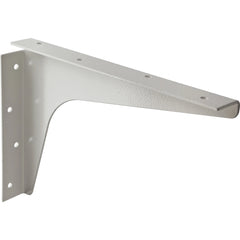 8" x 12" Heavy-Duty Steel Shelf Bracket, White, Pair