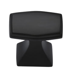 1-1/4''  Deco Cabinet Knob, Flat Black