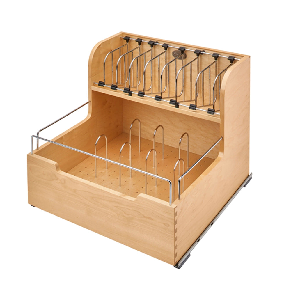 Base Cabinet Pullout Food Storage Container Organizer - Soft-Close 24 in.