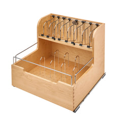 Base Cabinet Pullout Food Storage Container Organizer - Soft-Close 24 in.