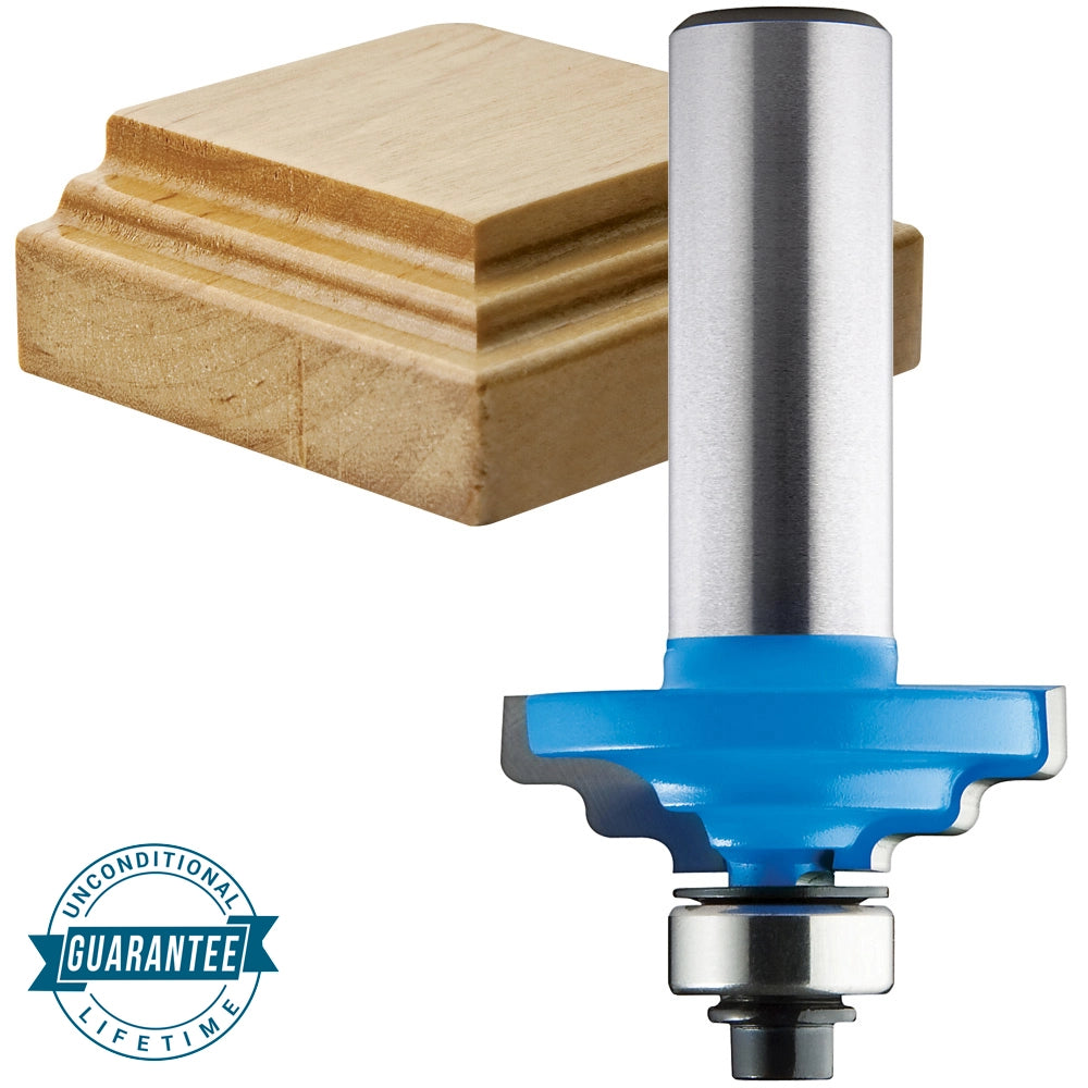 Rockler OE833 Twin Step Ogee Router Bit - 1-1/4" Dia x 3/8" H x 1/2" Shank
