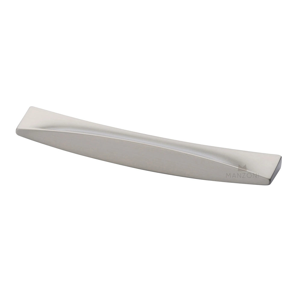 6-7/8''  Leaf Cabinet Pull, Satin Nickel