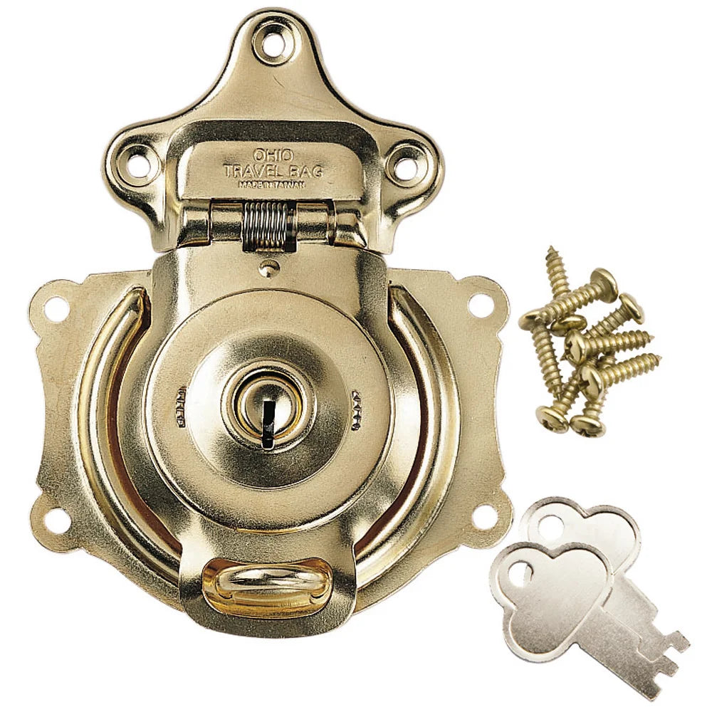 Brass Plated Spring Trunk Lock
