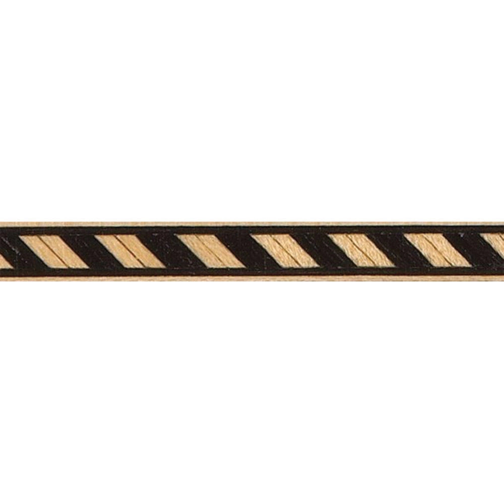 Black Maple Angled Inlay Banding, 1/4'' W