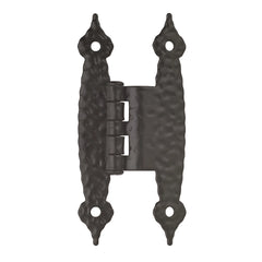 3/8'' Inset Free-Swinging Butterfly Hinges, Colonial Black