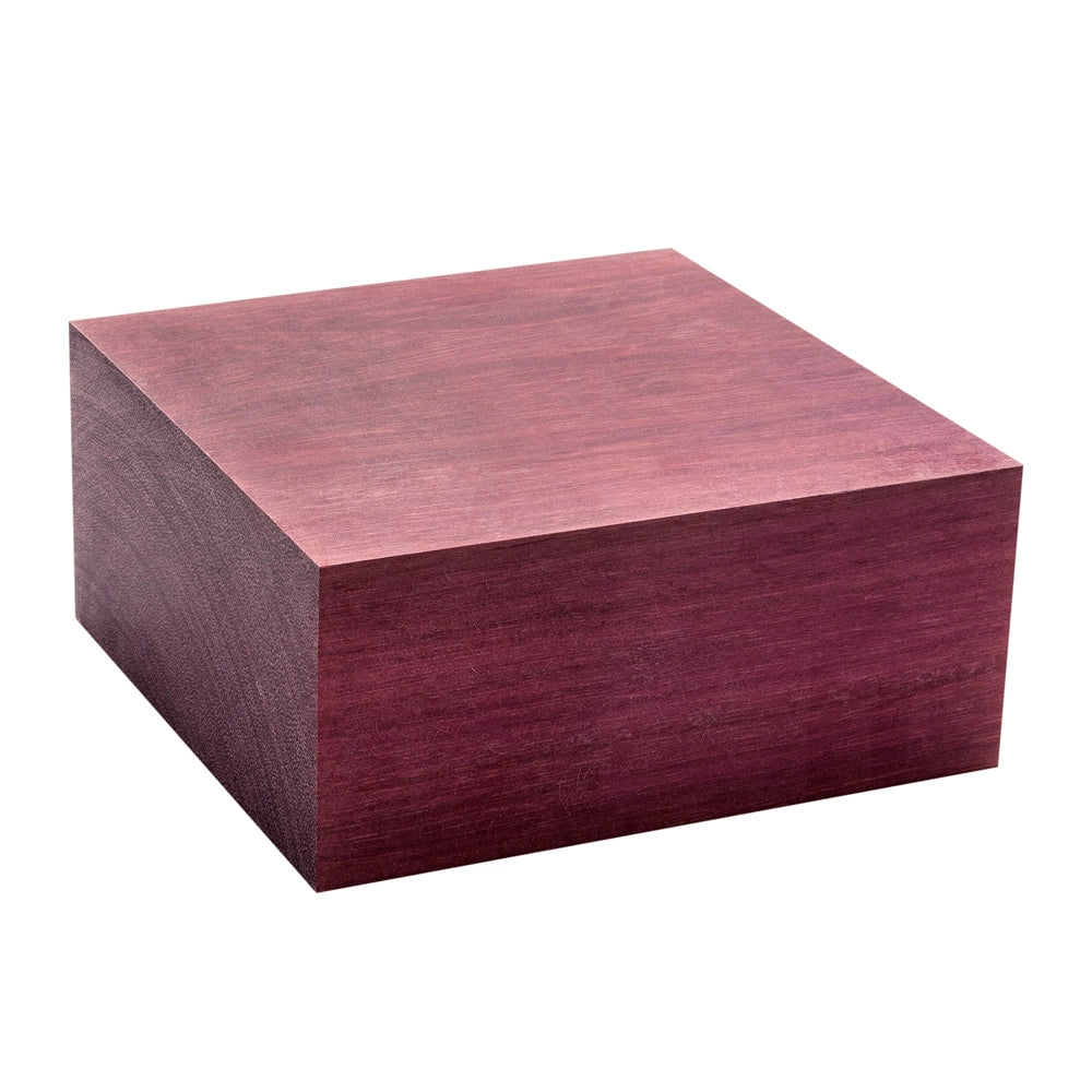 Purpleheart Bowl Blank, 6'' x 6'' x 3''