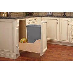 Single Soft-Close w/ Blum Movento Slides Waste Containers - 50 qt.