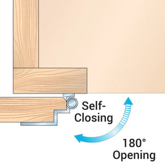 3/8'' Inset Self-Closing Face-Mount Cabinet Hinges (3428), Oil-Rubbed Bronze