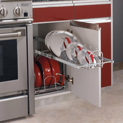 Rev-A-Shelf Two-Tier Soft-Close Pull-Out Cookware Organizer, 12''W