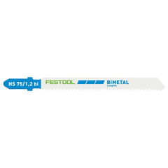 Festool Jigsaw Blades, Metal Steel/Stainless Steel, HS 75/1,2 BI/5, 5-Pack (204270)