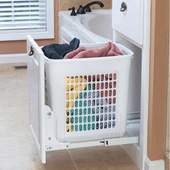Pullout Hamper w/Short Polymer Basket, Rev-a-Shelf HPRV Series