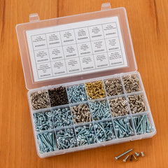 Rockler Centerline 970-Piece Hardware Mounting Screw Assortment