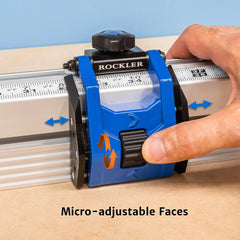 Rockler Miter Saw Fence System with Micro-Adjust Flip Stop