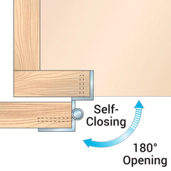 1/4" Overlay Double Demountable Cabinet Hinges, Oil Rubbed Bronze